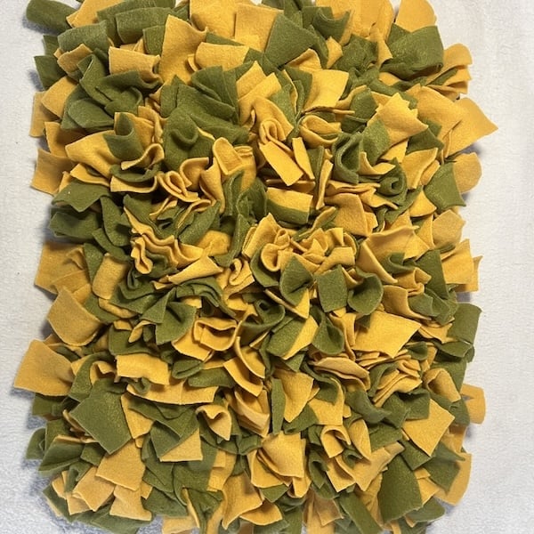 Tapis de fouille – Taille L – Couleur vert et jaune